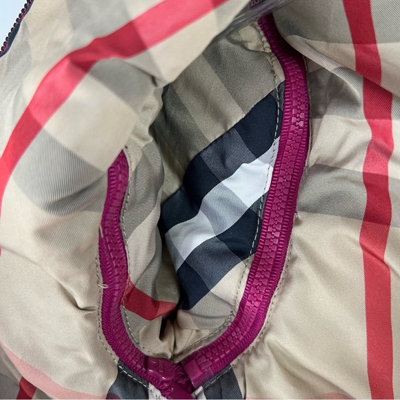 Burberry Kids' Quilted Convertibe Jacket Vest in Rich Burgundy - Picture 7 of 7